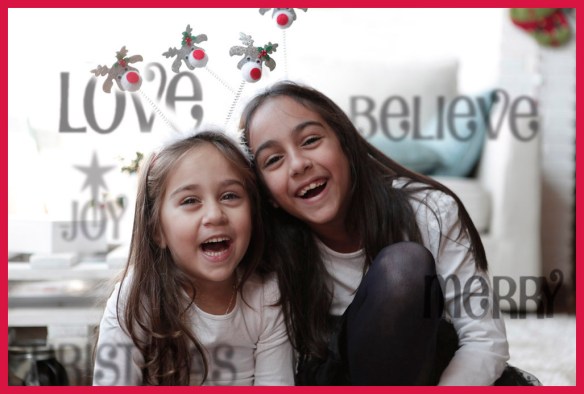 My daughters Kaia and Axel