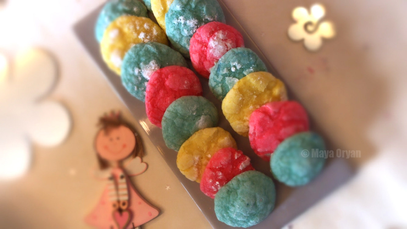 Easter Crinkle Cookies